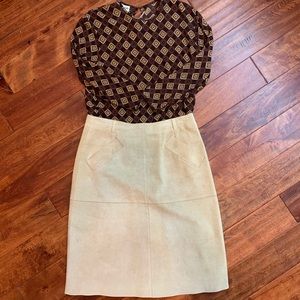 🍁 2/30 Vintage Suede Skirt 🍁
